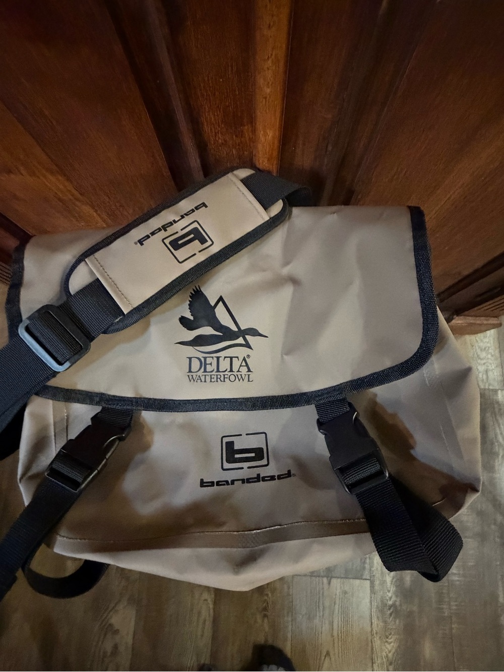 Banded Delta Waterfowl Waterproof Messenger Bag Neutral Brown